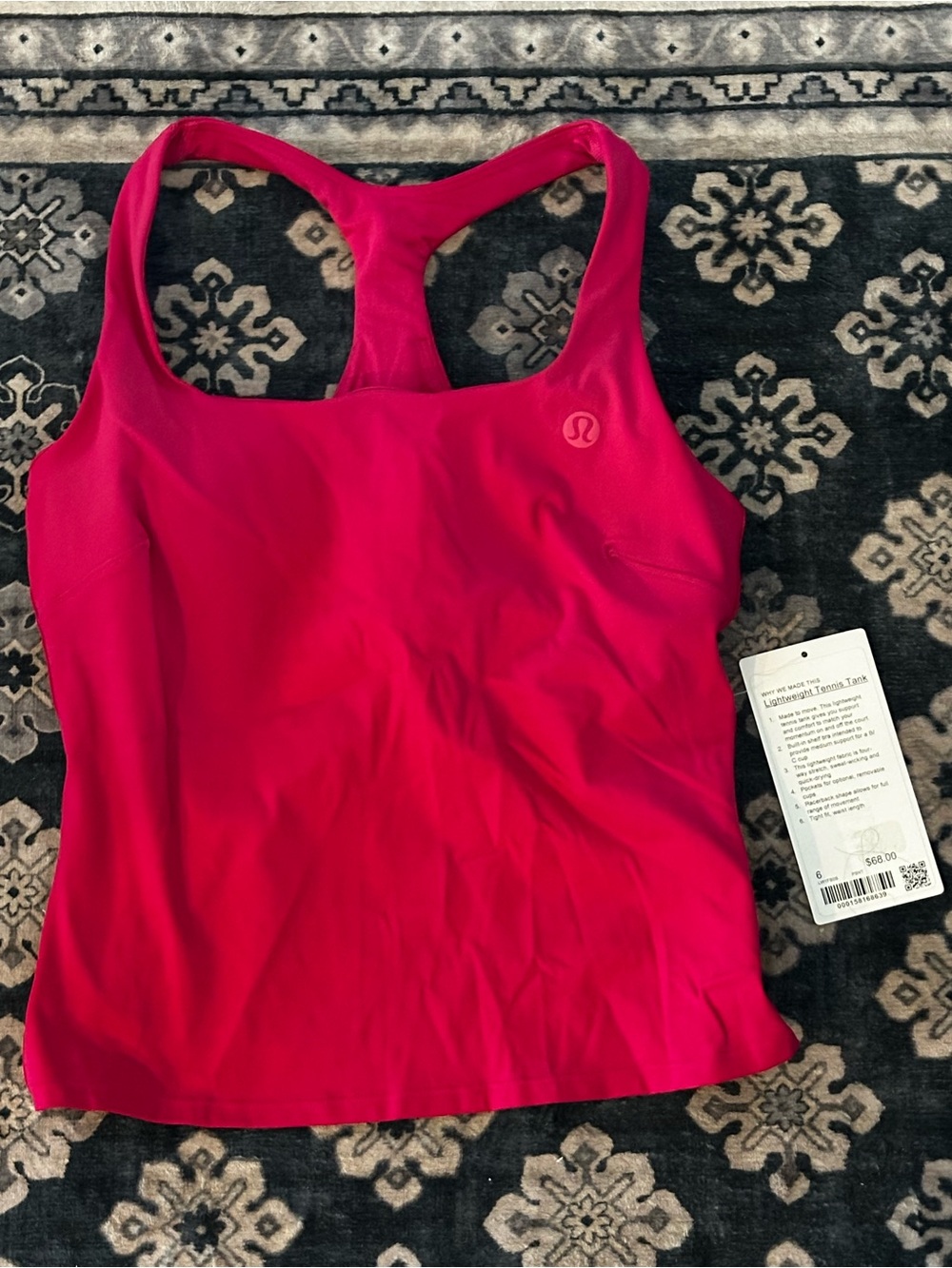Lululemon Lightweight Tennis Tank Size 6🩷